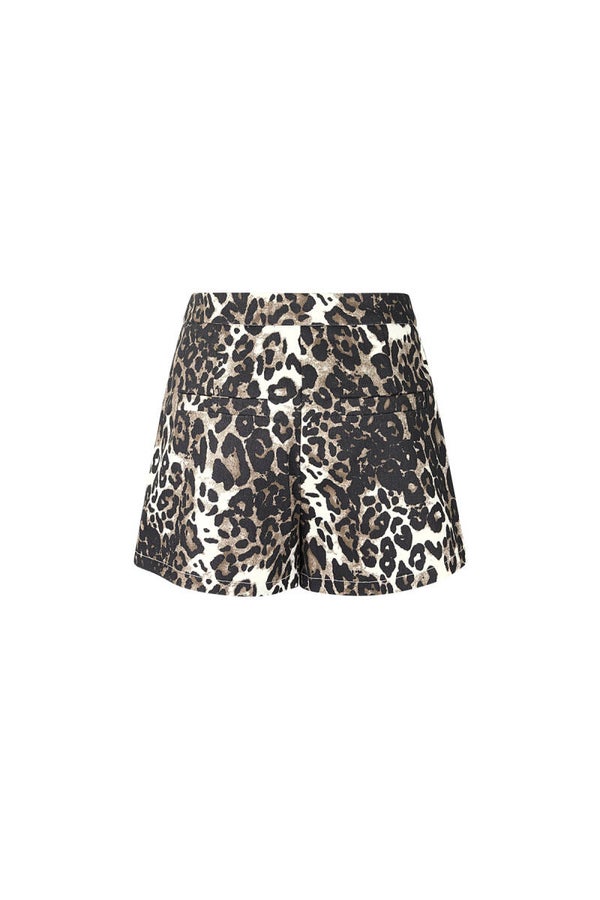 Shorts Luipaardprint Hoge Taille