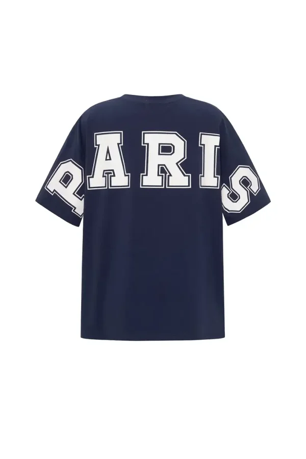 T-shirt Casual Letters | Blauw of Roze