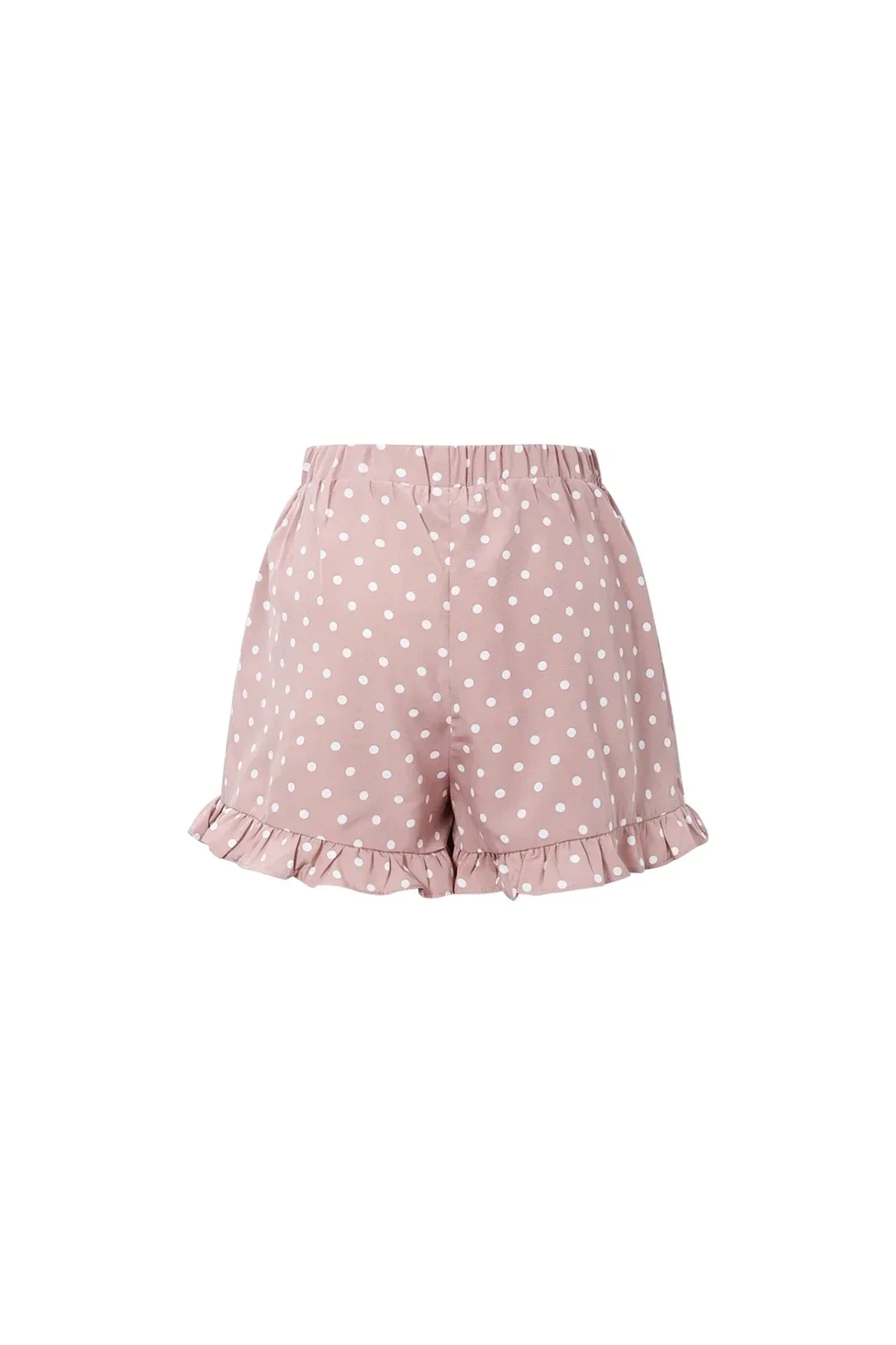 Macy short dames met stippen | Roze of khaki