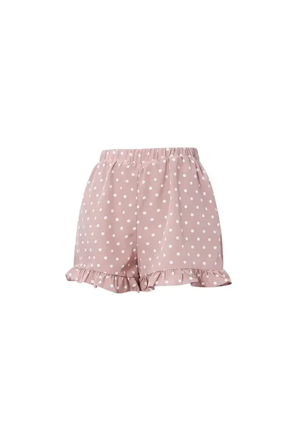 Macy short dames met stippen | Roze |