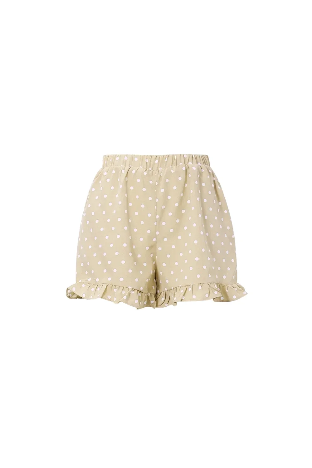 Macy short dames met stippen | khaki |