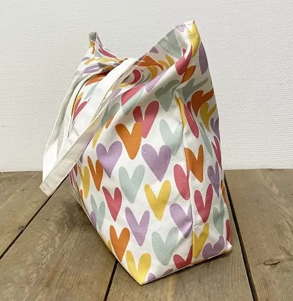 Canvas shopper | hartjes |