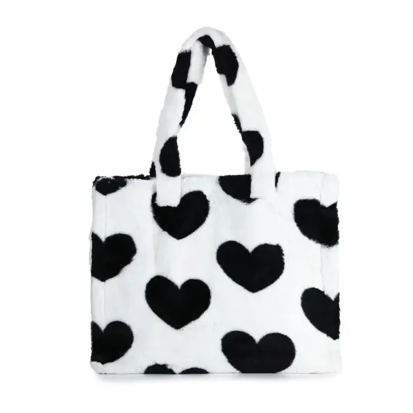 Hartjes faux fur tas | White