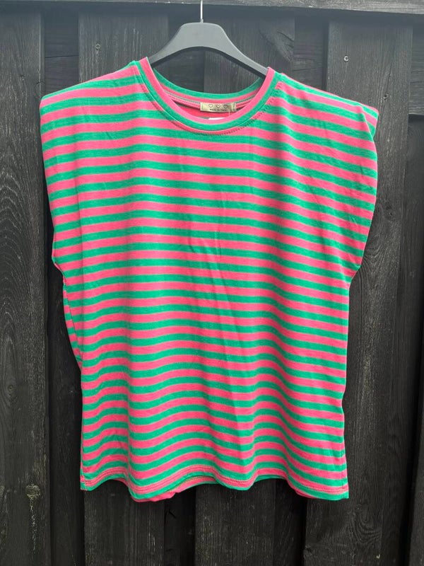 T-shirts Mouwloos streep
