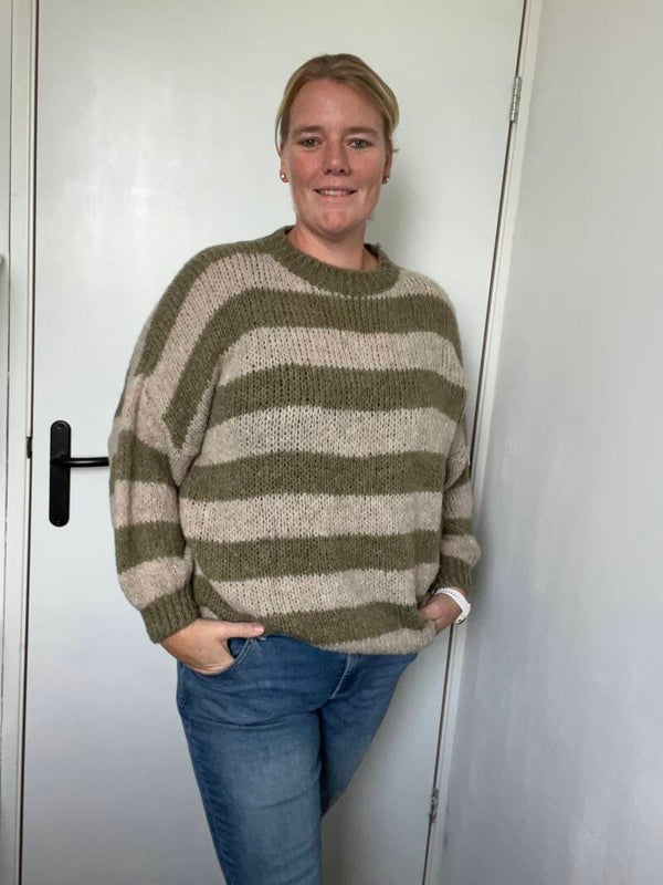 Comfy trui streep