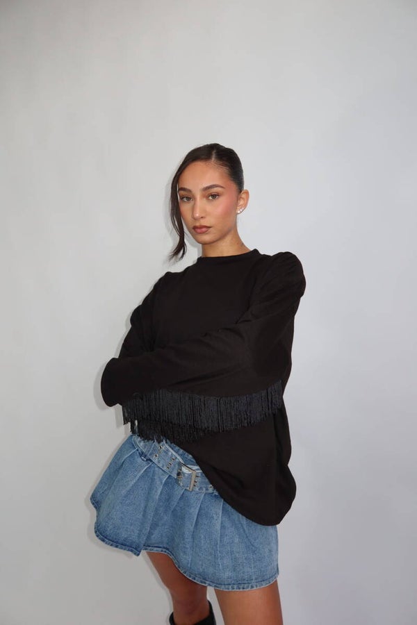 Sarvari longsleeves | Zwart |