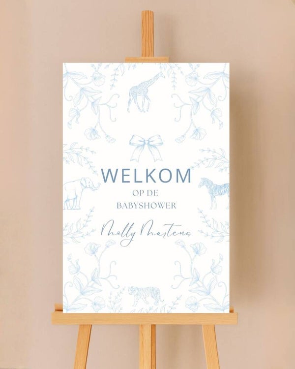 Babyshower welkomstbord