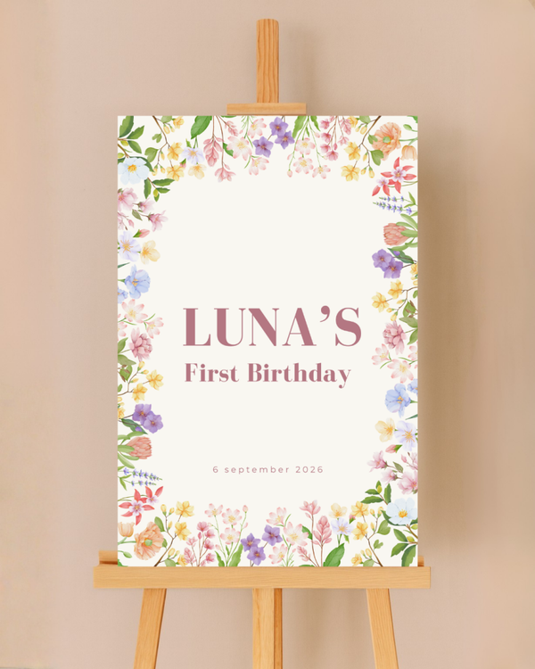 Gepersonaliseerd welkomstbord Birthday