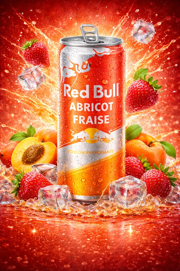 Red Bull Abricot et Fraise - 250ml