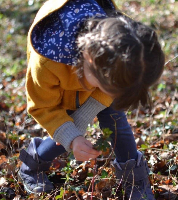 Veste en laine "Jaune Curry"