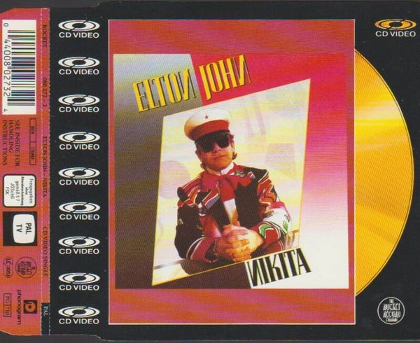 Elton John Nikita Cd Maxi Video - Laserdisc