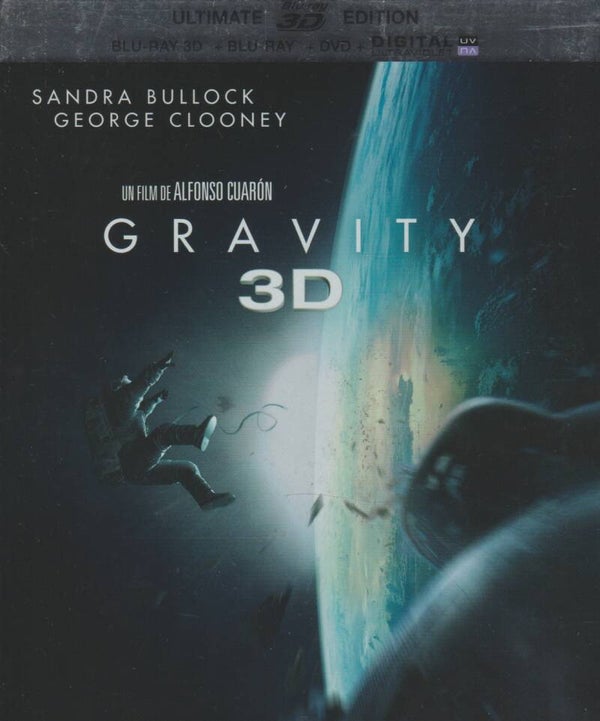 Gravity Ultimate 3D Edition (MR2) Blu Ray 3D + Blu Ray + Dvd Sandra Bullock George Clooney