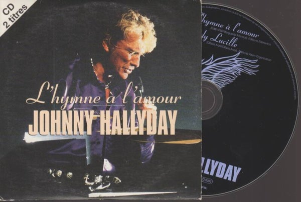 Johnny Hallyday L'hymne A L'amour Cd Single Cardsleeve - 1996