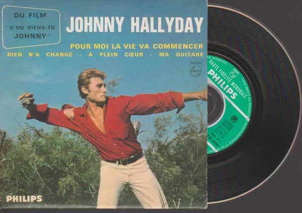 Johnny Hallyday Pour Moi La Vie Va Commencer Cd Single EP Cardsleeve