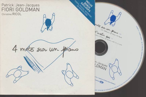 Jean Jacques Goldman / Patrick Fiori 4 Mots Sur Un Piano Cd Single - Inclus bonus