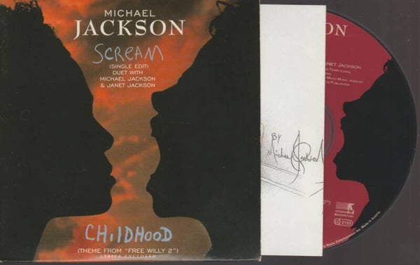 Michael Jackson Janet Scream Cd Single Cardsleeve - 1995 -