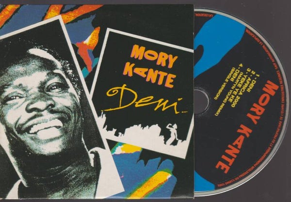 Mory Kanté Deni (Remixed) Cd Single Cardsleeve - France 1988 + Promo Sticker