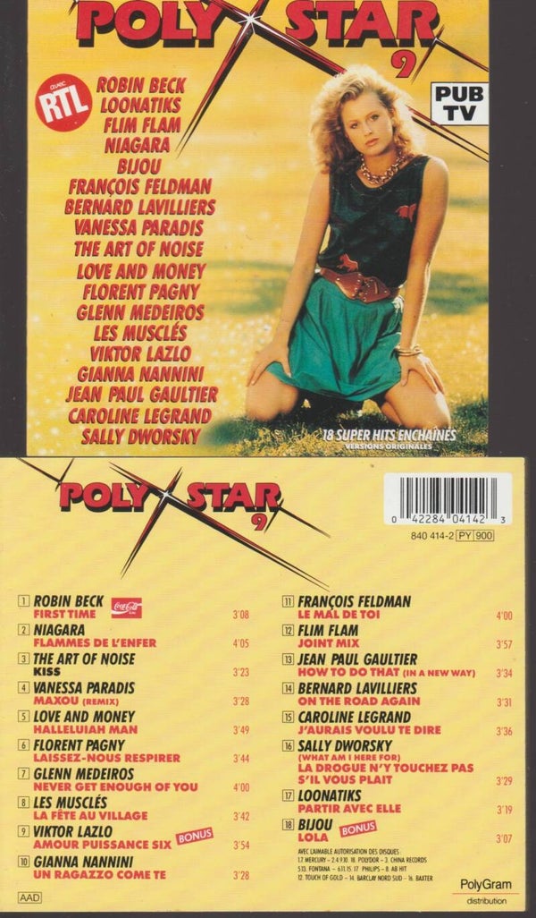 Polystar Volume 9 Cd - 1989 - Florent Pagny Flim Flam Niagara