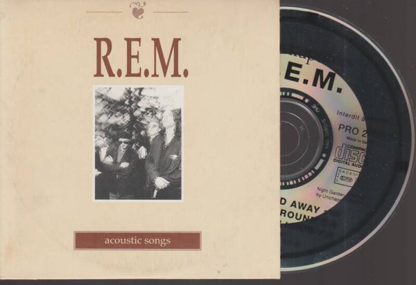 R.E.M Acoustic Songs Cd Promo "Inrockuptibles" Cardsleeve - France - 1991