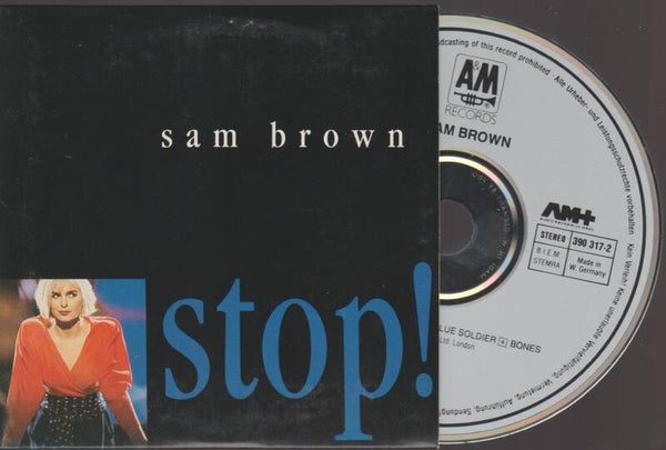 Sam Brown Stop Cd Single Cardsleeve - West Germany 1988