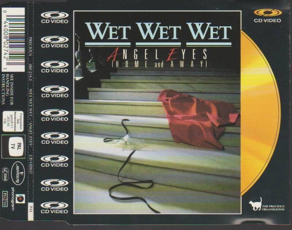 Wet Wet Wet Angel Eyes Cd Maxi Video - Laserdisc