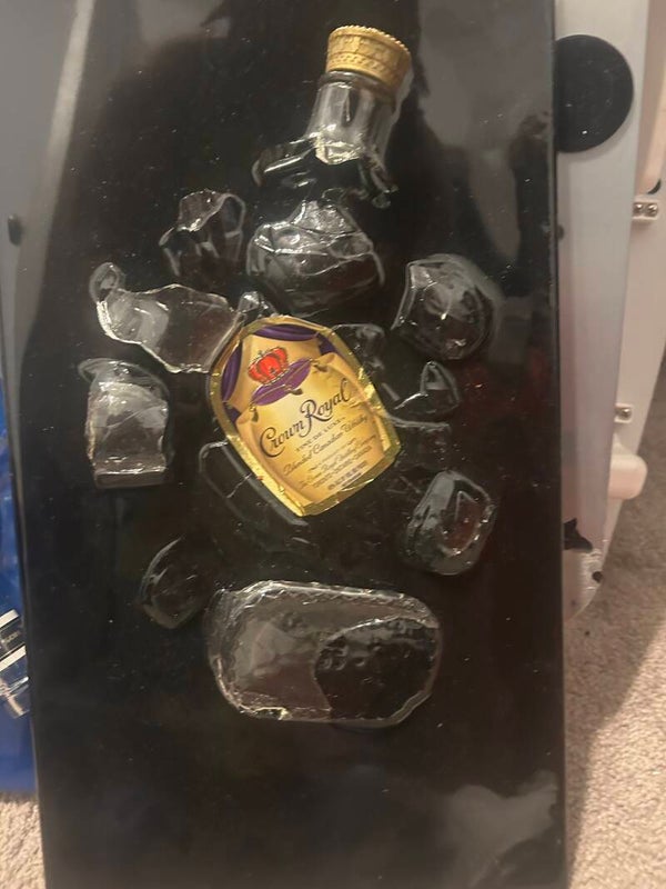 The "Shattered Elegance" Crown Royal Art Piece