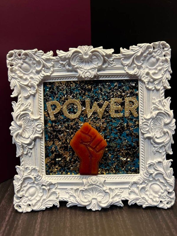 The "Empowerment" Framed Resin Statement Piece