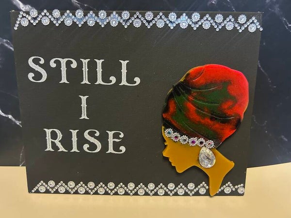 The "Still I Rise" Mixed Media Canvas