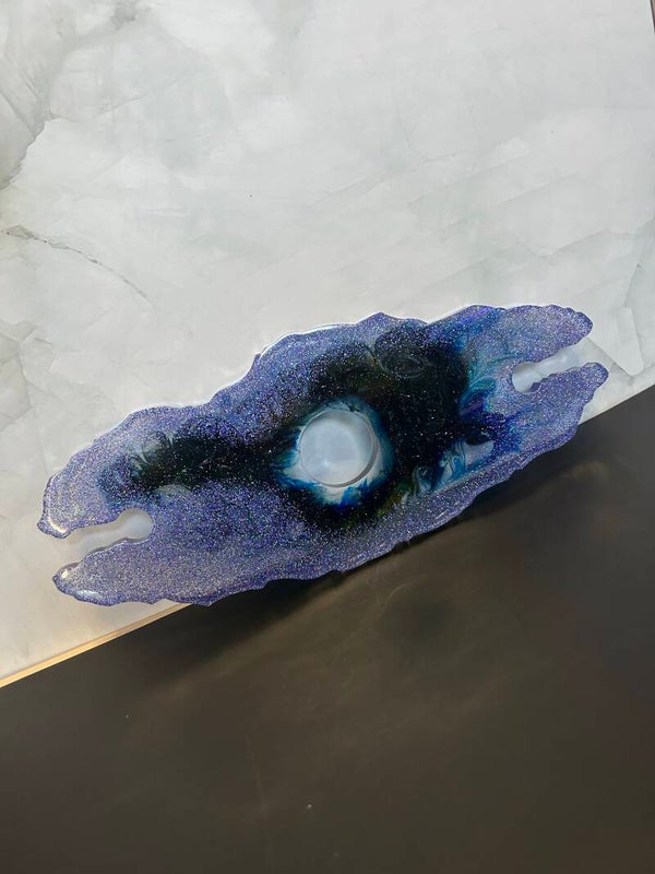 The "Midnight Nebula" Resin Wine Butler