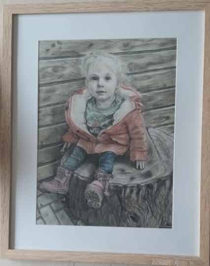 lijst met of zonder passe partout 30x40cm., 40x50cm. of 50x60cm.