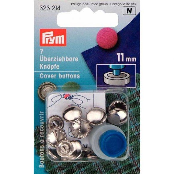 Prym stofknopen met matrijs 11mm goud