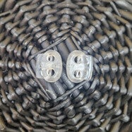 Koordstopper 2-gaats transparant 2 stuks