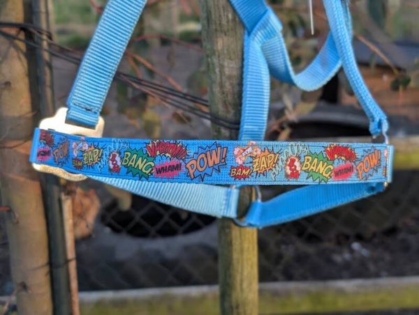 Blauw Grafitti Halster