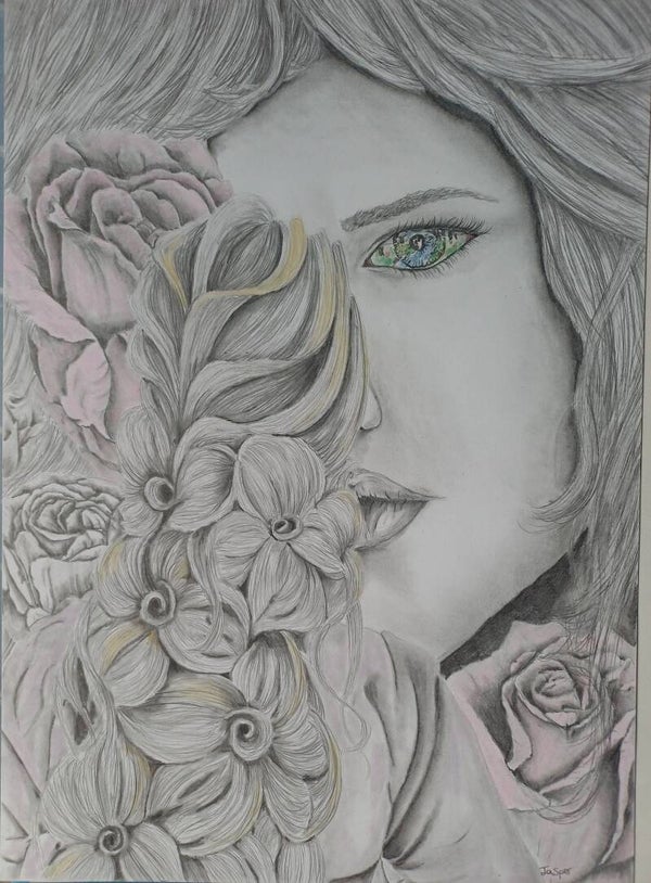 Roses in her hair