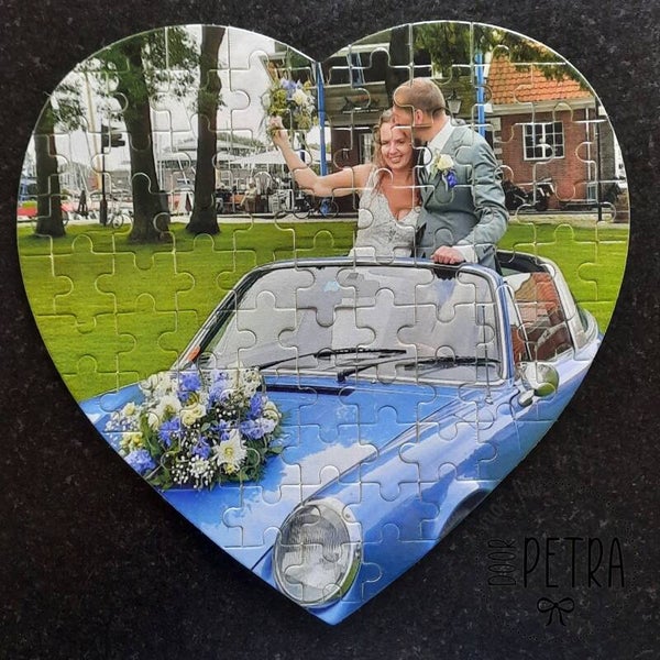 Puzzel - Hartvormig met foto