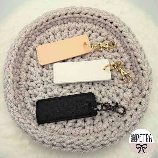 Sleutelhanger - Rechthoek met naam