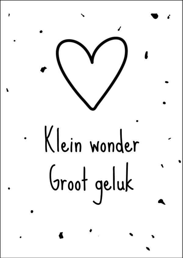 Kaart - Klein wonder, groot geluk