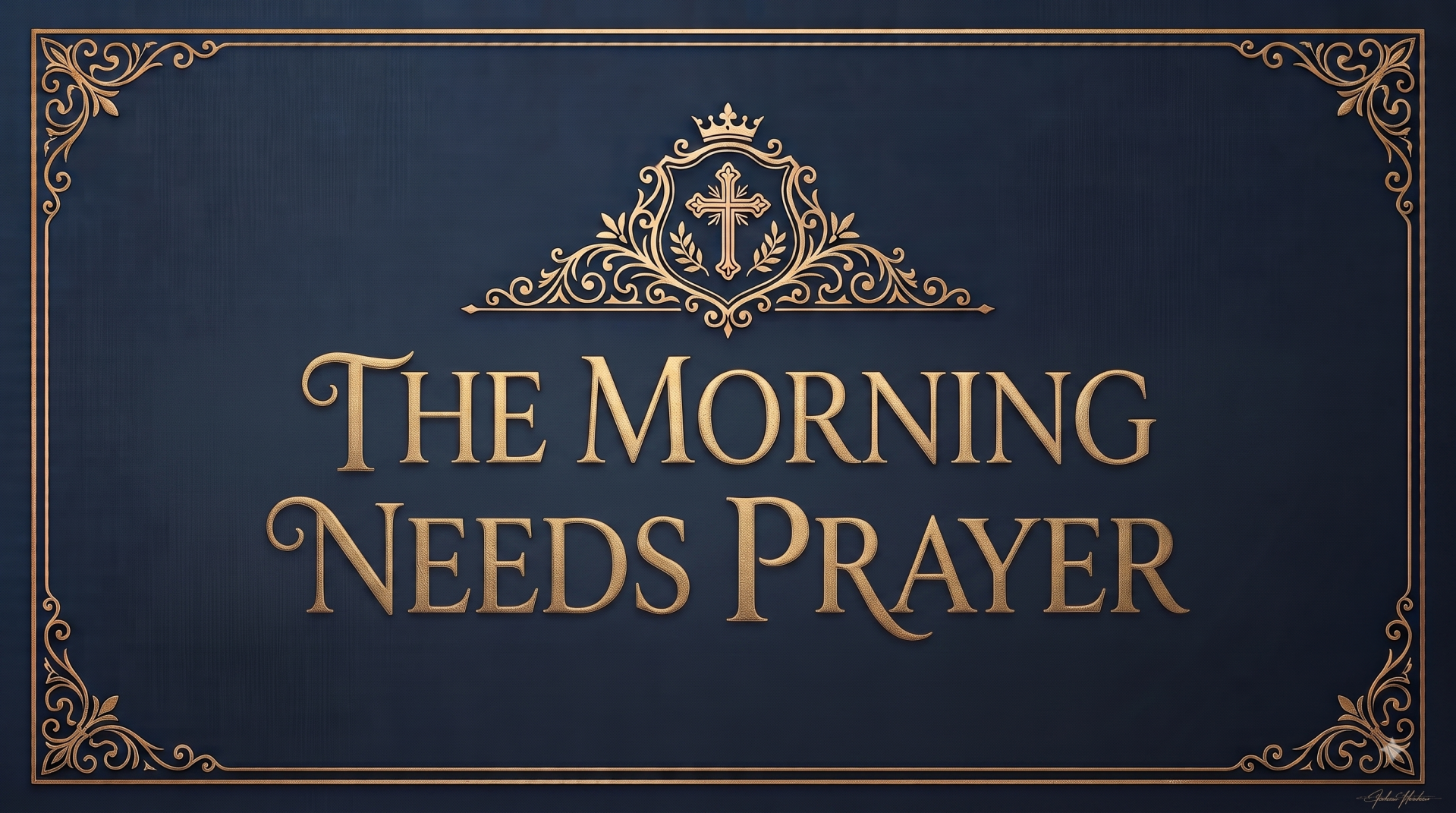The Morning Needs Prayer