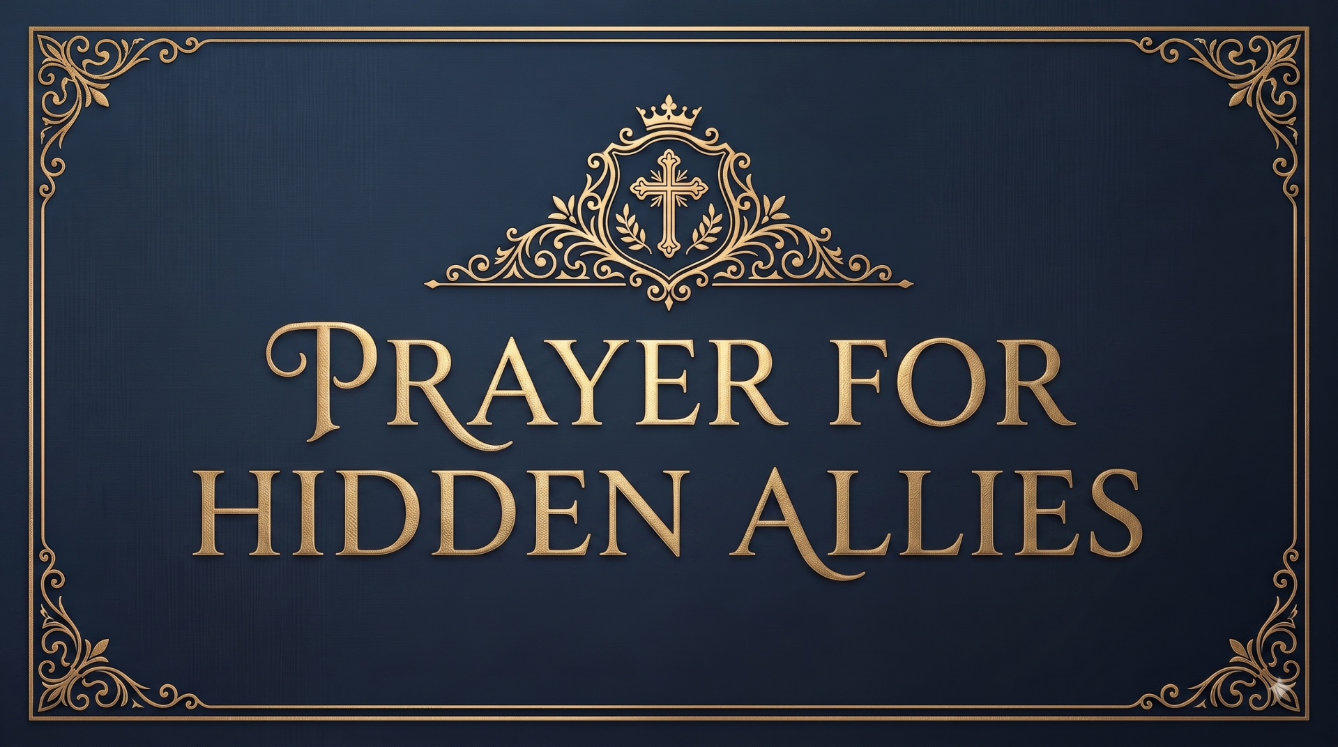 A Prayer for Hidden Allies