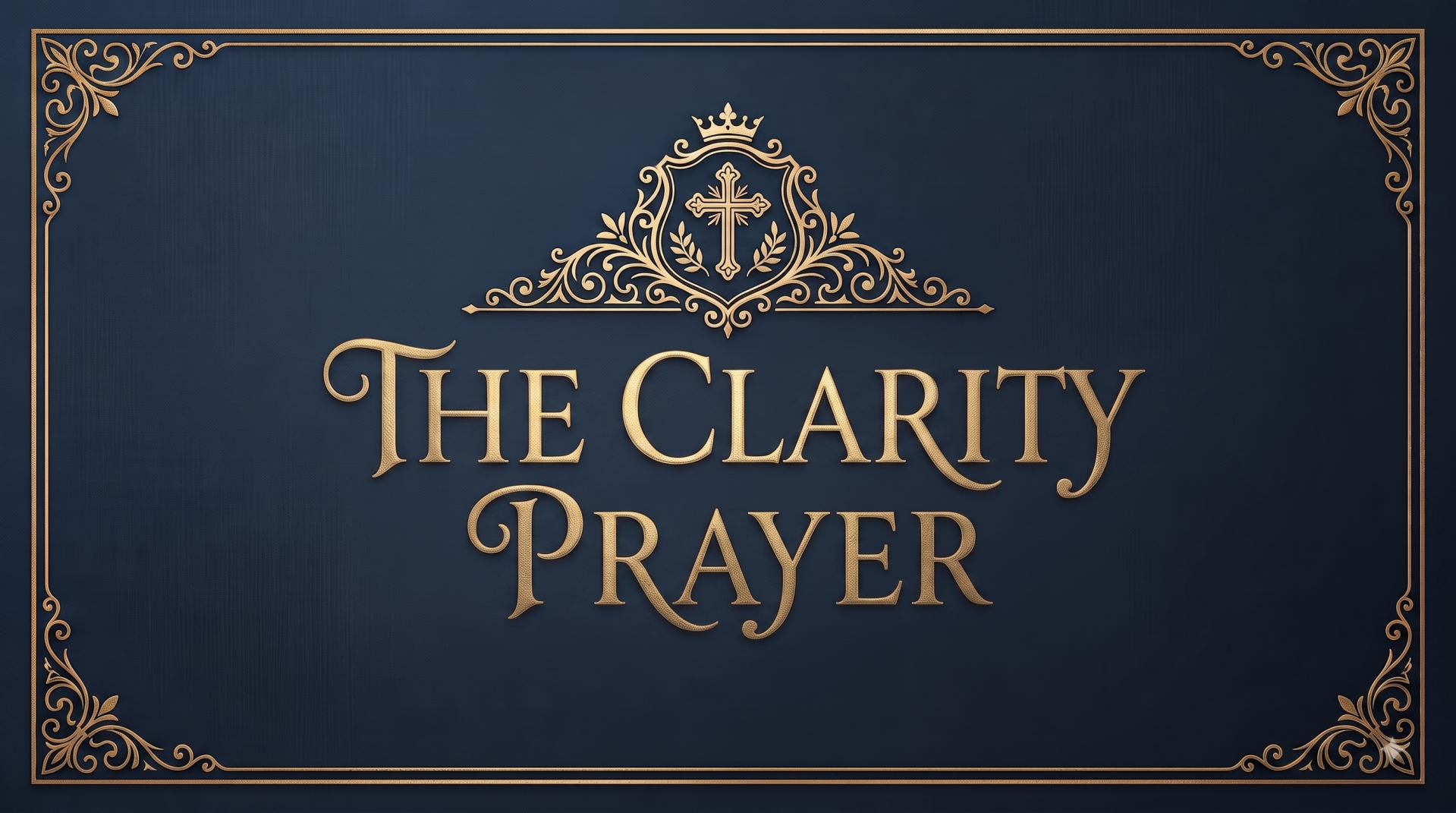 The Decision Clarity Prayer