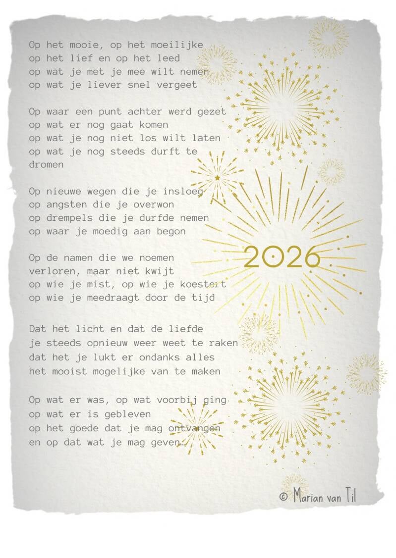 Gedicht jaarwisseling