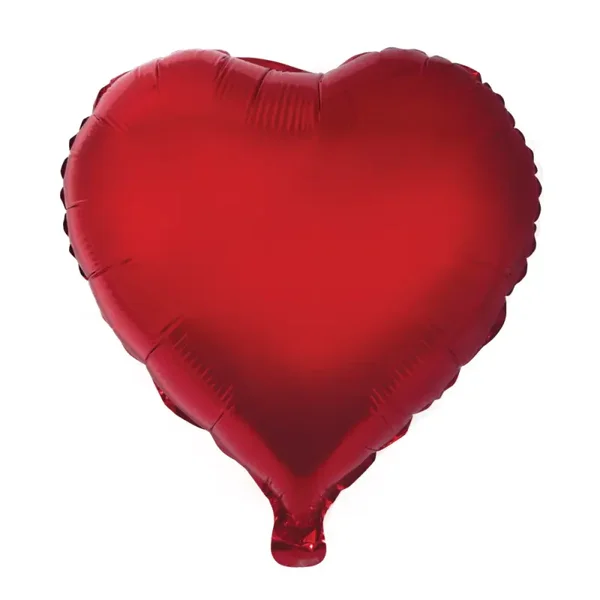 Folieballon rood hart 46x49 cm