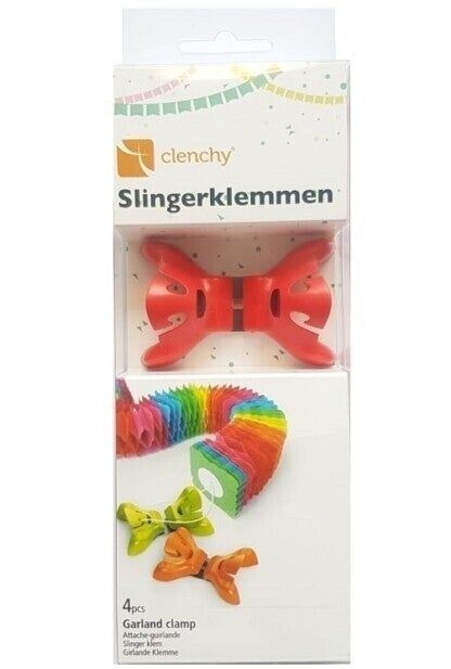 Slingerklemmen rood - 4 stuks