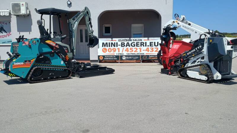 Izložbeni salon MINI-BAGERI.EU u Klinča Selima s mini bagerima i mini utovarivačima