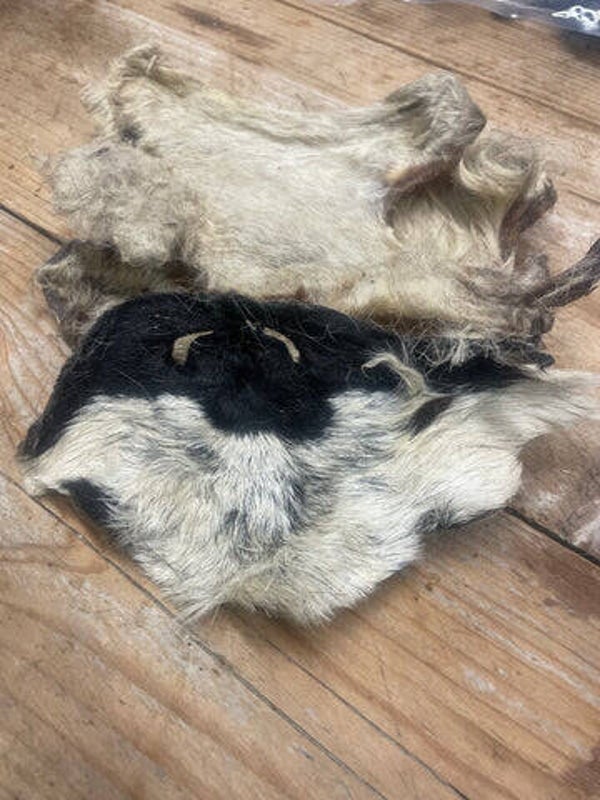 Lamshuid platen met vacht 200gr