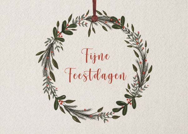 Kerstkaart 'krans'