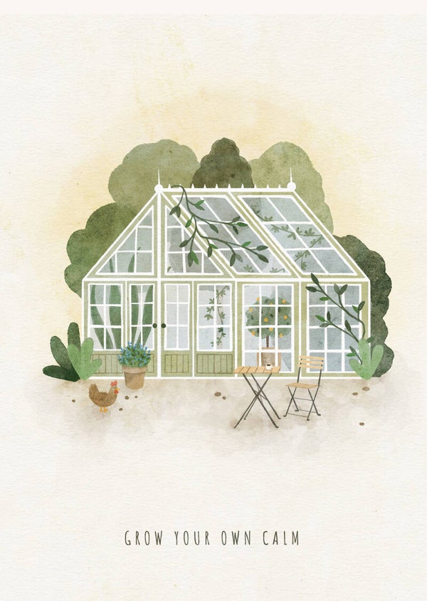 A4 poster 'grow your own calm'
