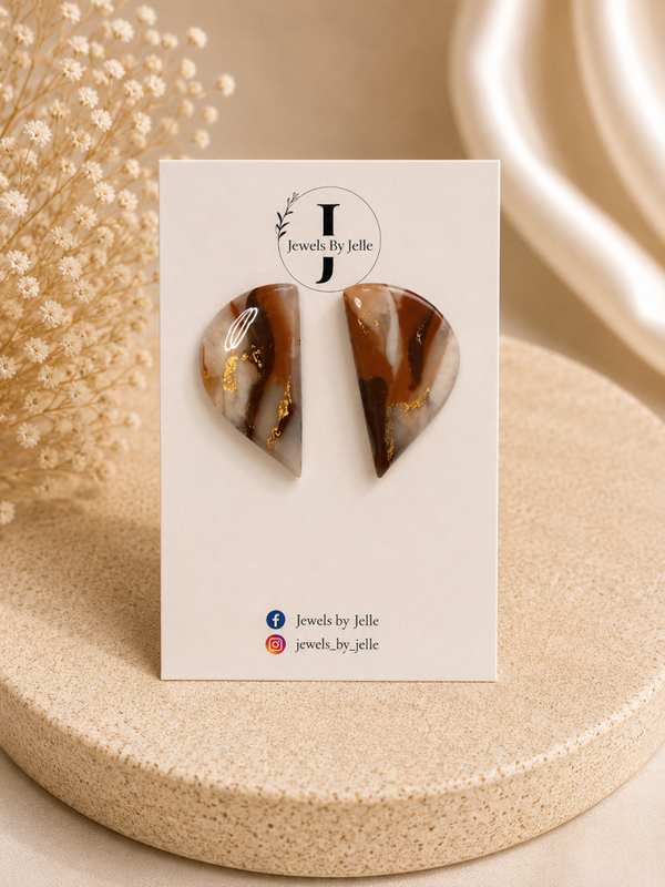 JEWELS BY JELLE - Manon marmer bruin