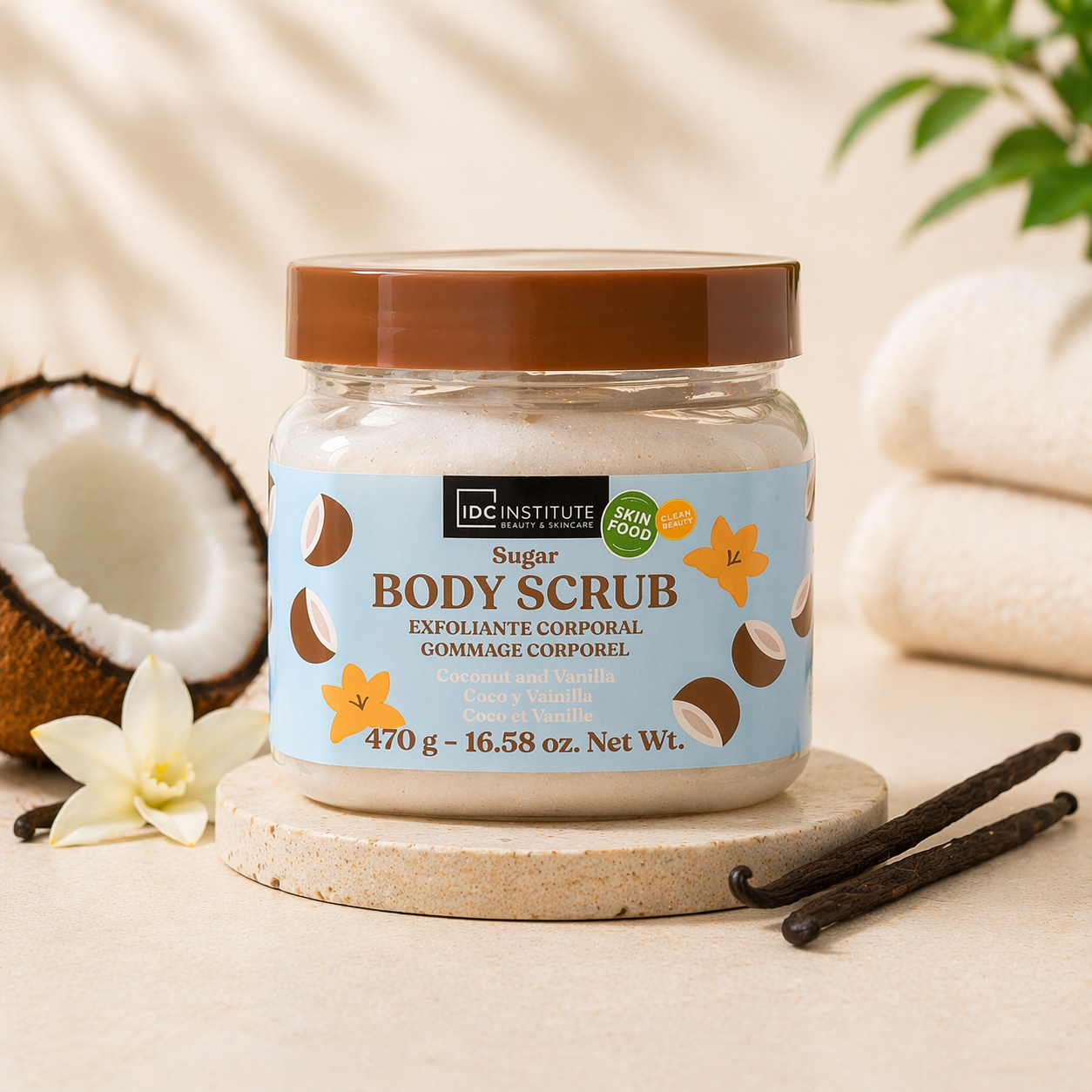 IDC INSTITUTE - Body Scrub – Coconut & Vanilla / Papaya & Mango