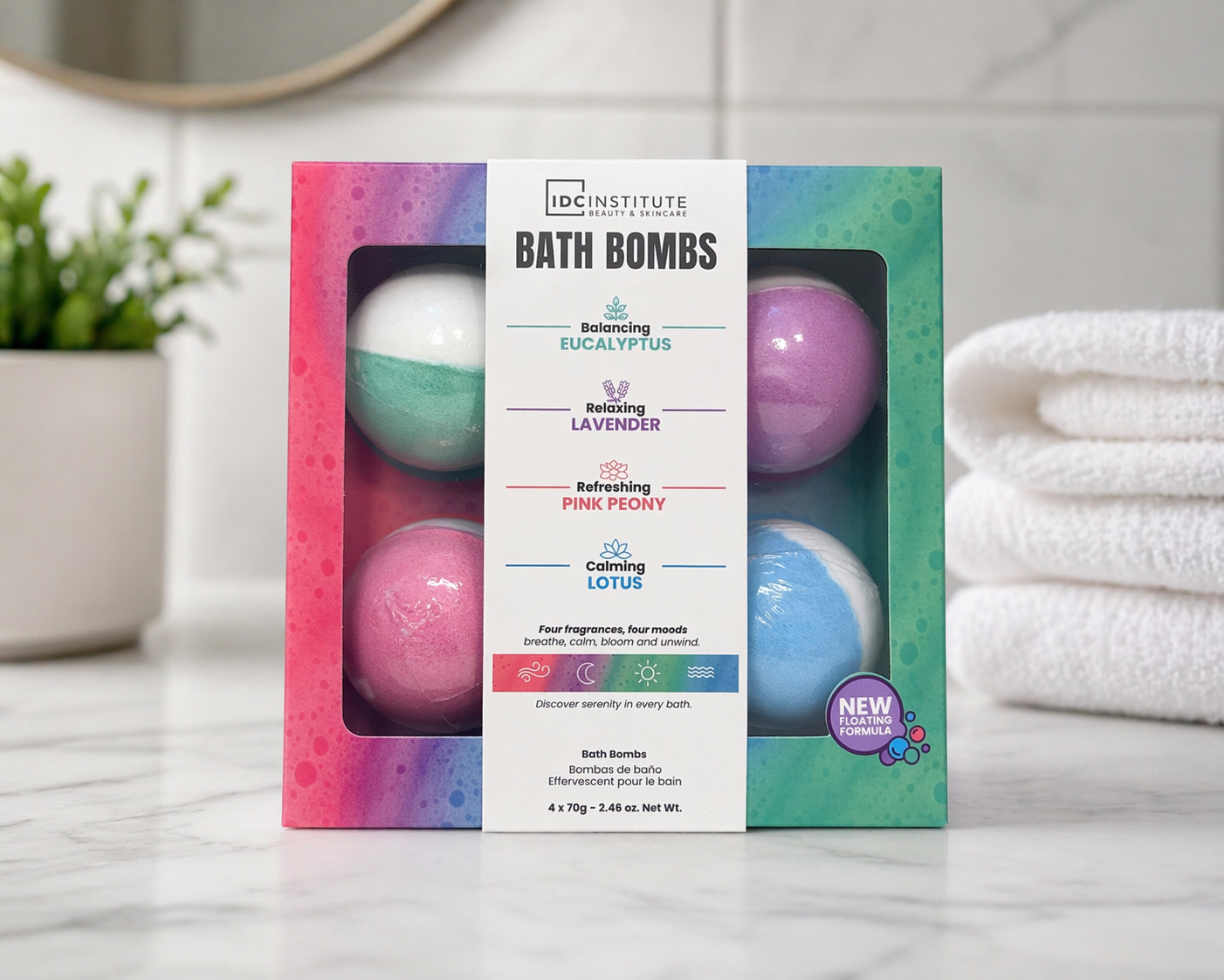 IDC INSTITUTE - bath bombs 4X70g